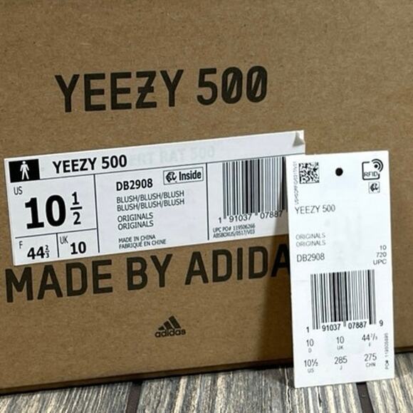 adidas Yeezy 500 Men Athletic Shoes Streetwear Comfort 10.5 Blush Cream DB2908 - Picture 9 of 9